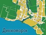 Карта Дивноморска (Дивноморское)